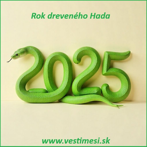 Rok 2025 - Rok dreveného Hada. 